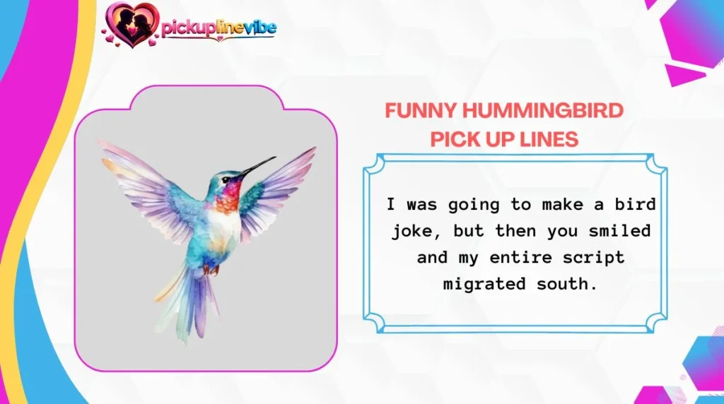 Funny Hummingbird Pick Up Lines