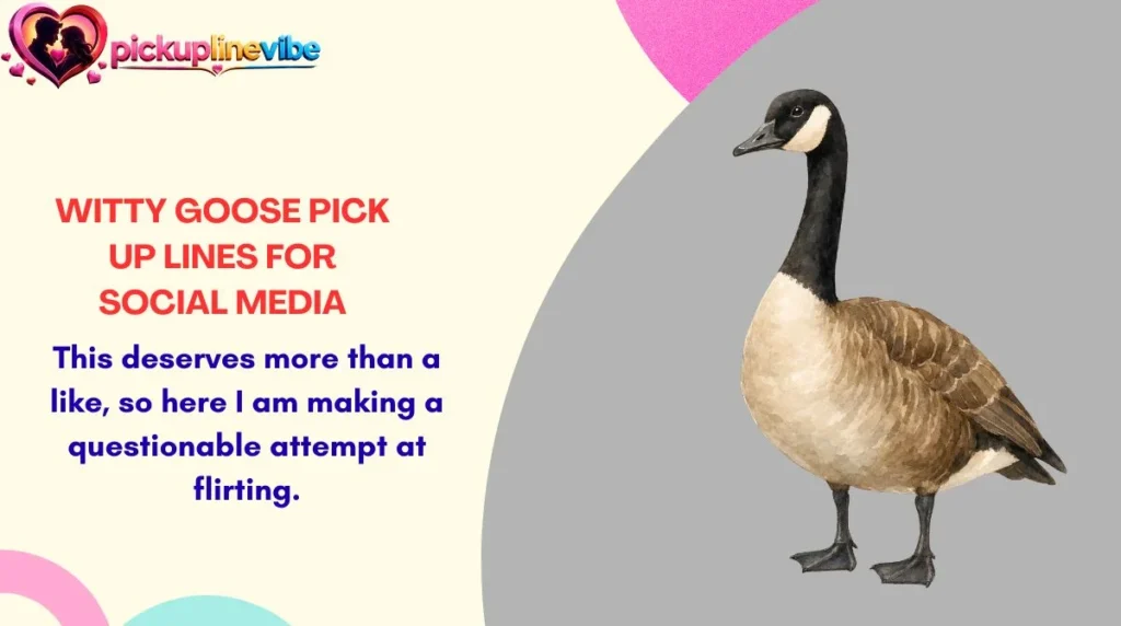 Witty Goose Pick Up Lines for Social Media